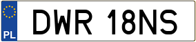 Truck License Plate